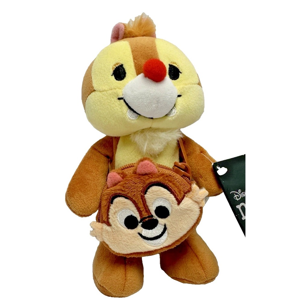 Disney Store Japan Chip Nuigurumi Pochette nuiMOs Zipper Crossbody Bag Rare